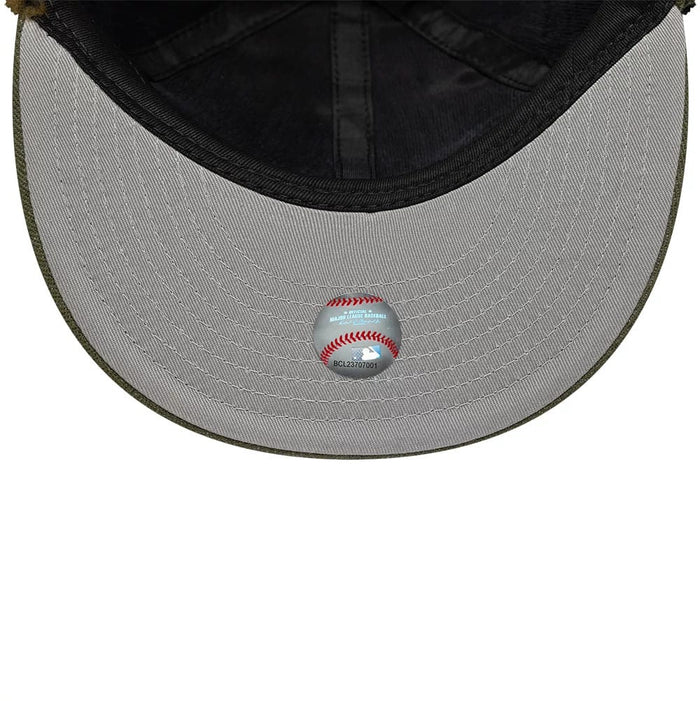This is a New York Mets MLB Camo Open Green Retro Crown 59FIFTY Fitted Cap 3