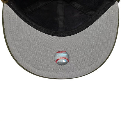 This is a New York Mets MLB Camo Open Green Retro Crown 59FIFTY Fitted Cap 3
