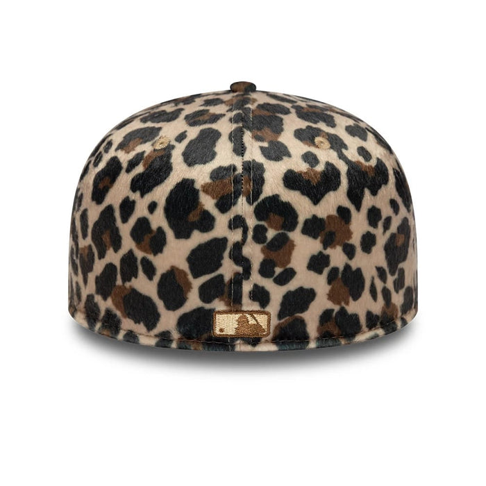 This is a New York Yankees Animal Print Leopard Black 59FIFTY Fitted Cap 5