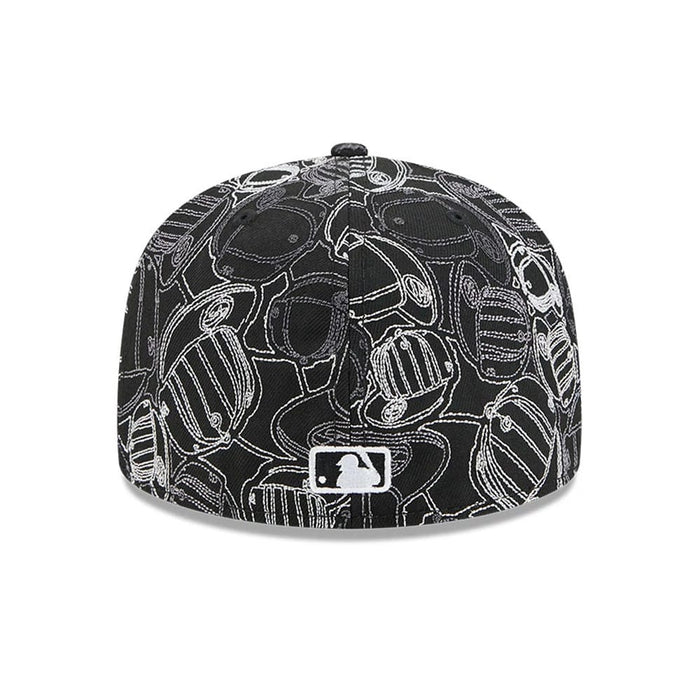 Pictured is this MLB Cap Scramble New York Yankees 59FIFTY Fitted cap in black. 5