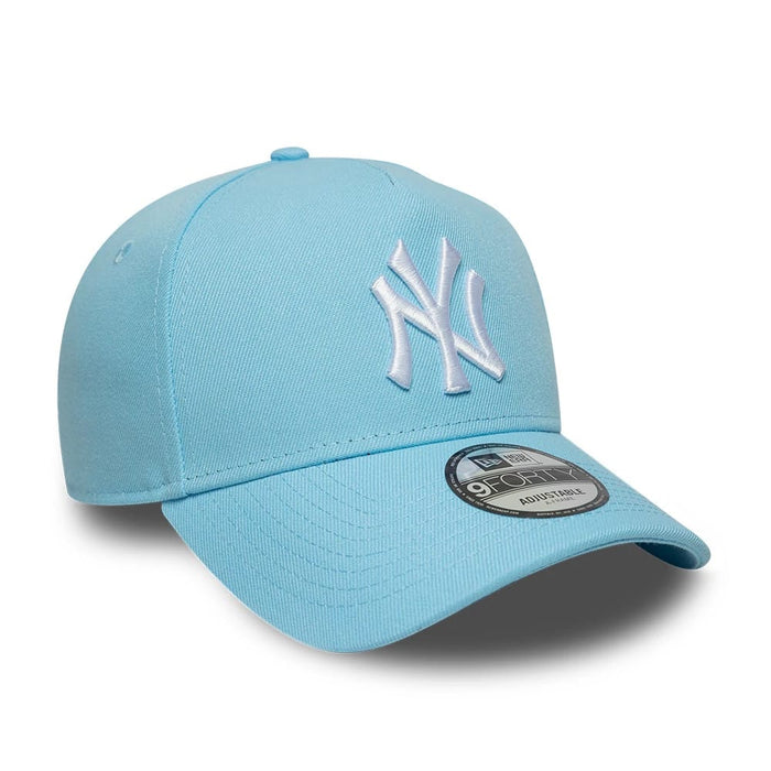 This is a New York Yankees MLB Pastel Blue 9FORTY A-Frame Adjustable Cap 3