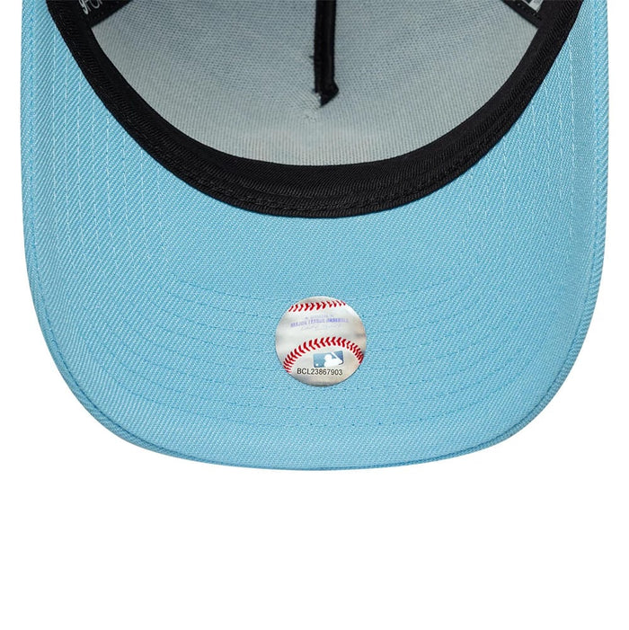 This is a New York Yankees MLB Pastel Blue 9FORTY A-Frame Adjustable Cap 7