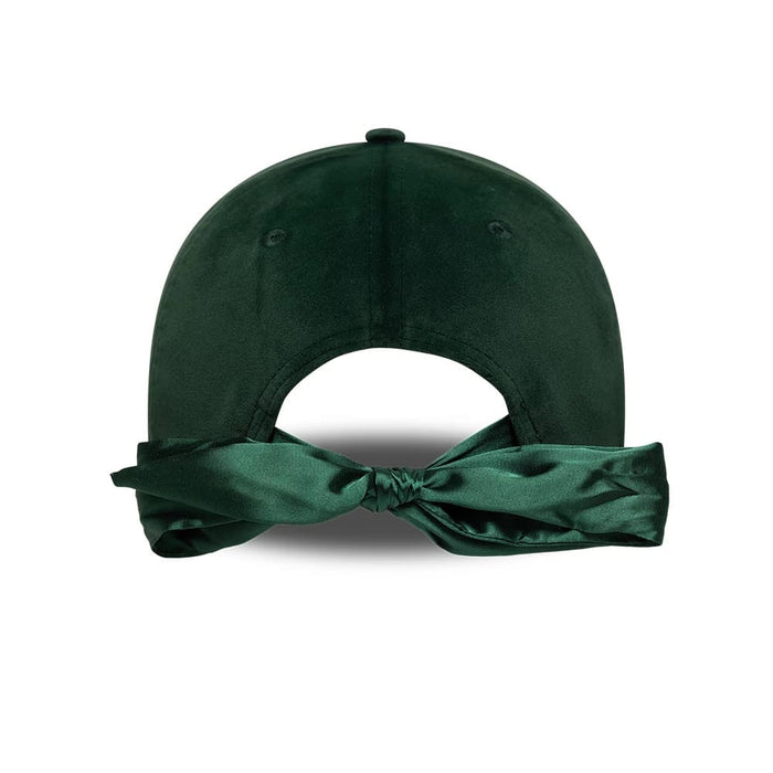 This is a New York Yankees MLB Velour Dark Green 9TWENTY Bow Back Adjustable Cap 2