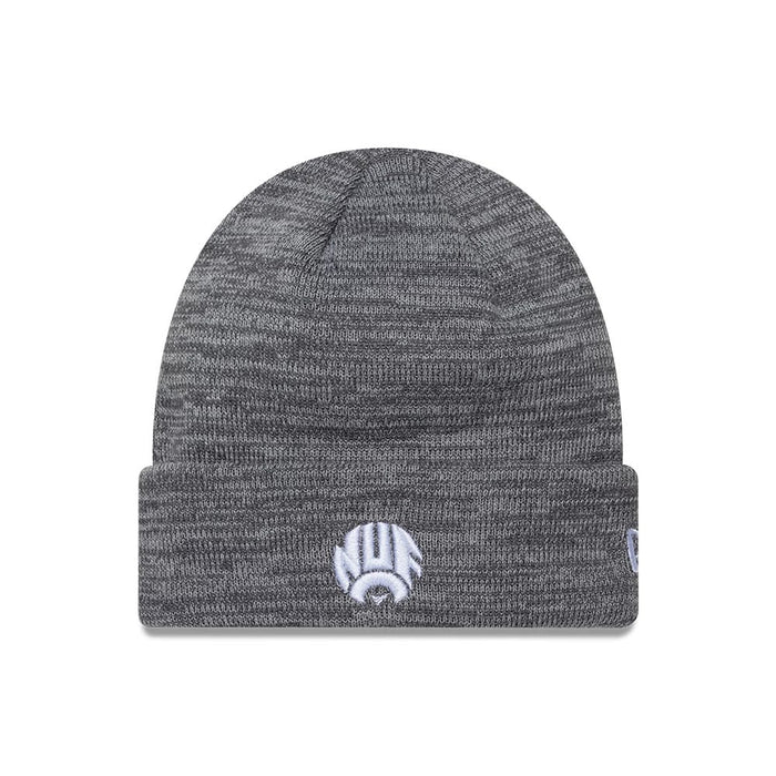 This is a Newcastle United FC Retro Grey Cuff knit Beanie Hat 1