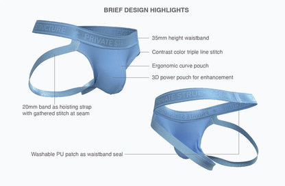 Night Drifter Jockstrap - Sunset Orange - | Private Structure - | MAD Lifestyle