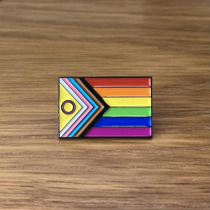 Official HK Pride "Progress Pride" Flag Pin (Intersex-Inclusive) - | Hong Kong Pride - | MAD Lifestyle