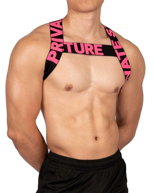 Party Troop Body Harness - Black + Magenta - | Private Structure - | MAD Lifestyle
