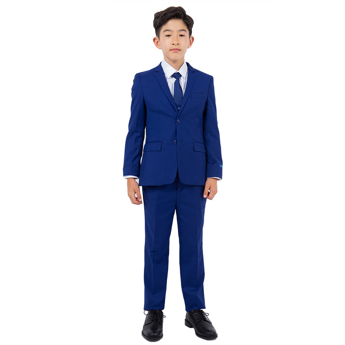 Perry Ellis Boy's 5pc Solid Suit - Royal Blue