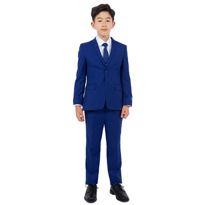Perry Ellis Boy's 5pc Solid Suit - Royal Blue