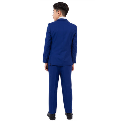 Perry Ellis Boy's 5pc Solid Suit - Royal Blue