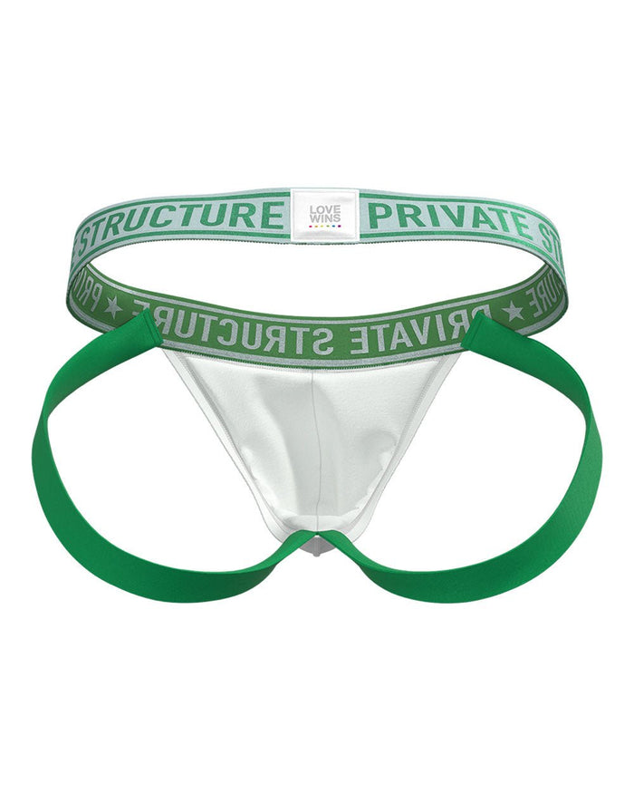Pride Limited Jock Strap - Pure White - | Private Structure - | MAD Lifestyle
