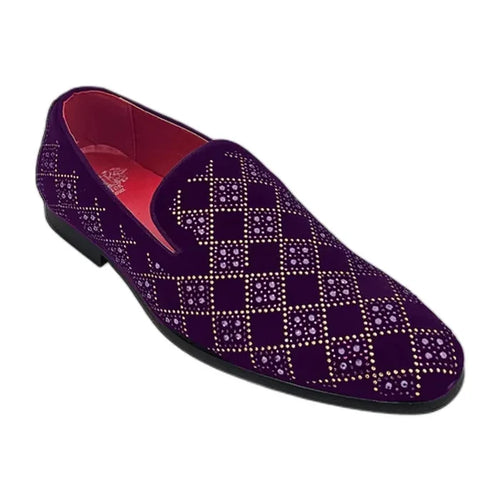 RB-106 Purple velvet dress loafer for men – KCT Menswear