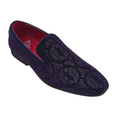 RB-108 Purple velvet dress loafer for men – KCT Menswear