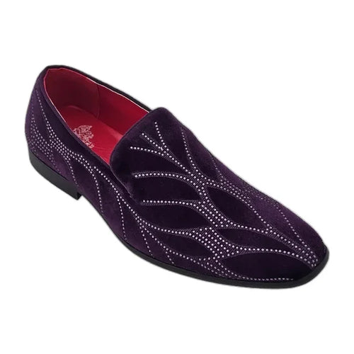 RB-100 Purple velvet dress loafer for men – KCT Menswear