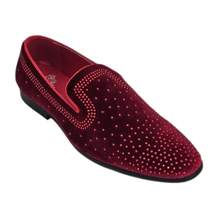RB-101 Red velvet dress loafer for men – KCT Menswear