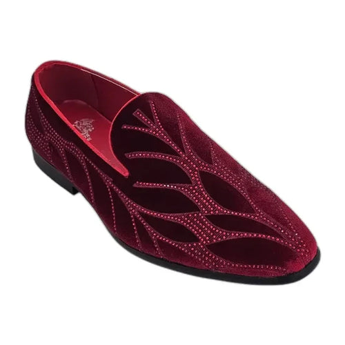 RB-100 Red velvet dress loafer for men – KCT Menswear