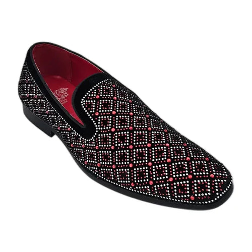 RB-112 Red velvet dress loafer for men – KCT Menswear