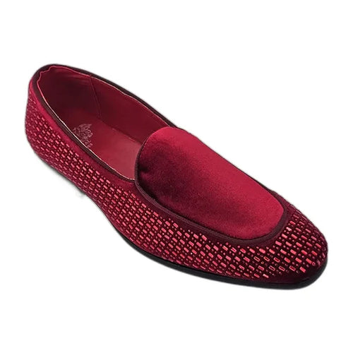 RB-102 Red velvet dress loafer for men – KCT Menswear