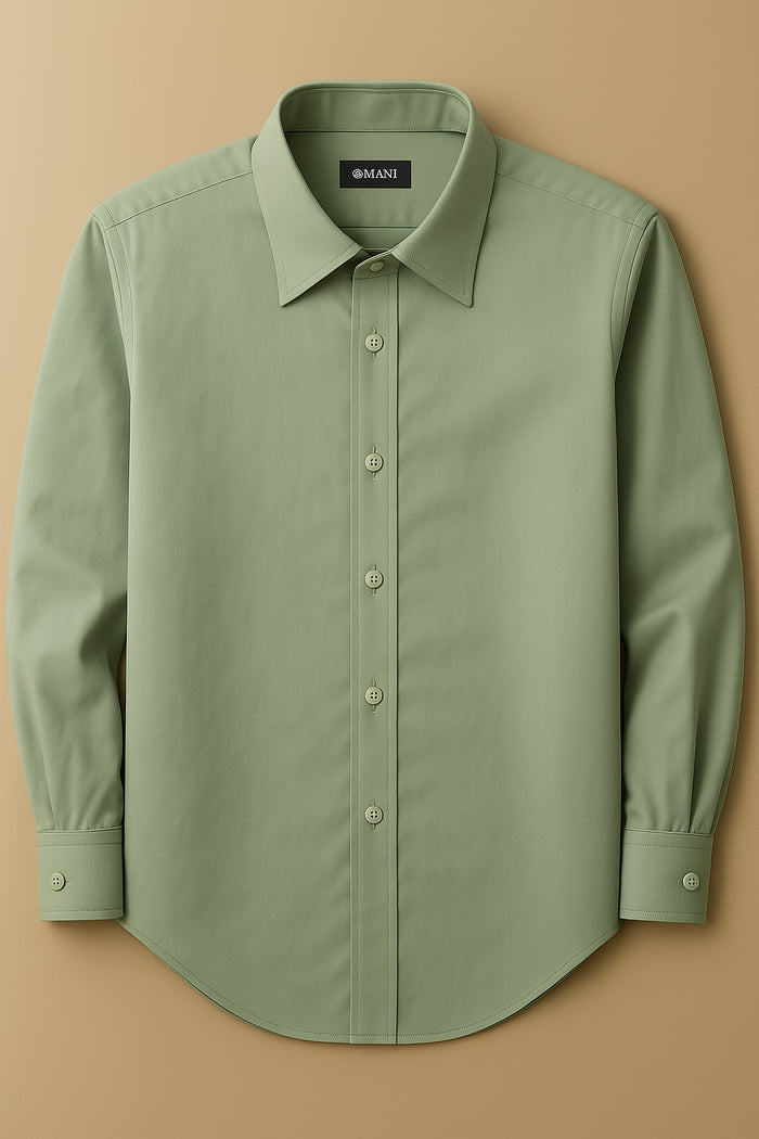 Men's Sage Classic Fit Dress Shirt - Formal Wedding Prom - KCT Menswear