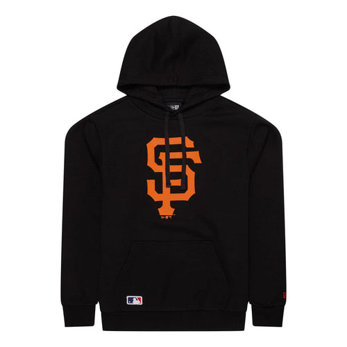 The Male model is wearing San Francisco Giants MLB Regular Black Pullover Hoodie 1