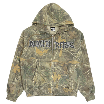 Script Zip Hooded Sweater - Tree Camo