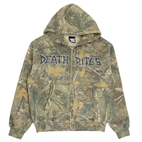 Script Zip Hooded Sweater - Tree Camo