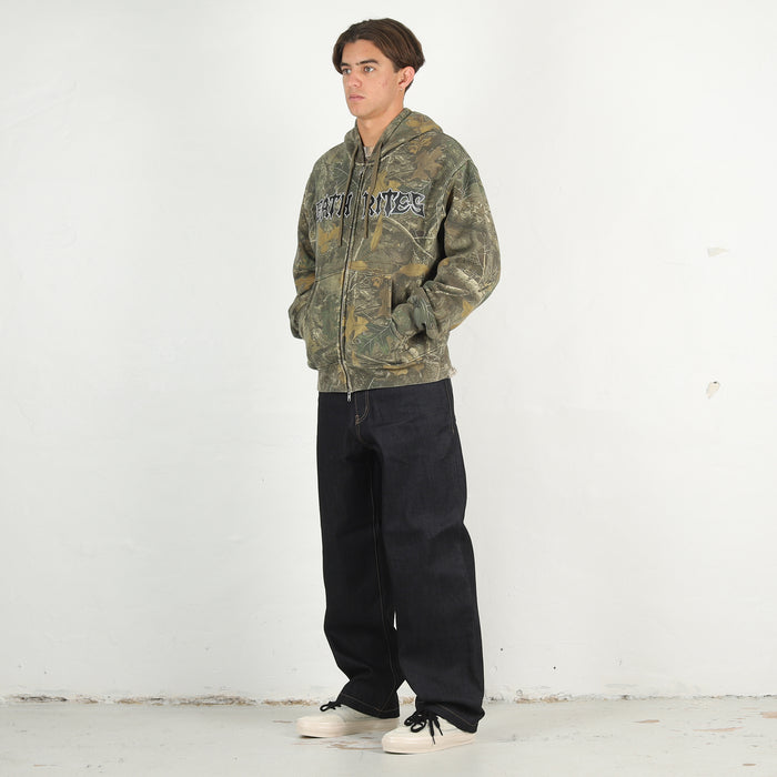 Script Zip Hooded Sweater - Tree Camo