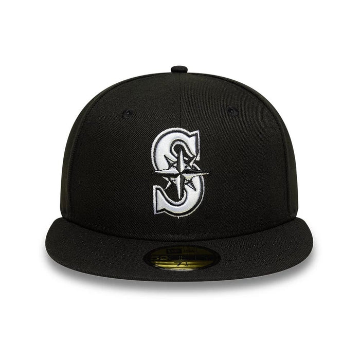 This is a Seattle Mariners MLB Black 59FIFTY Fitted Cap 3
