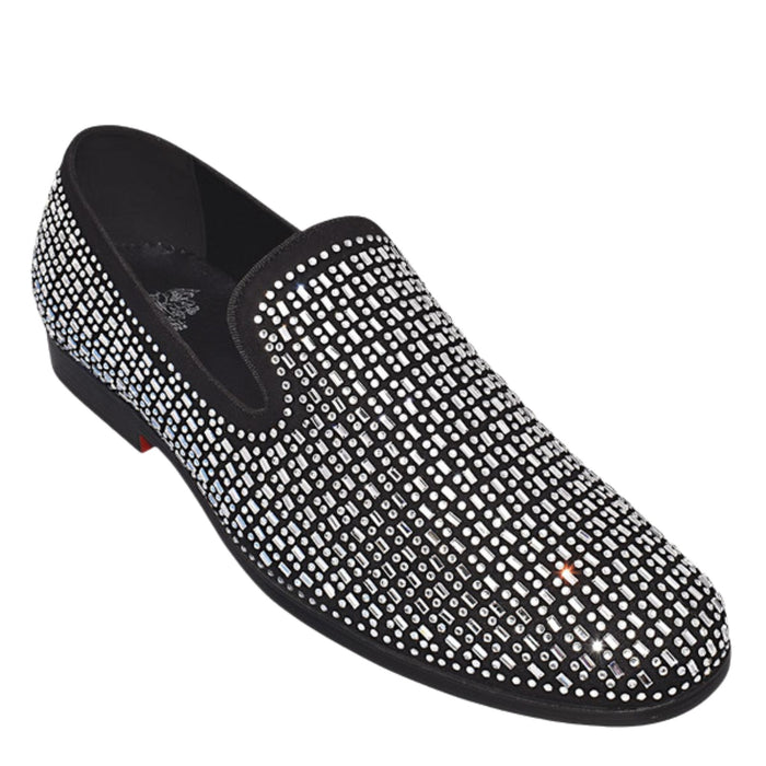 Men's silver sparkle dress shoes for prom - KCT Menswear