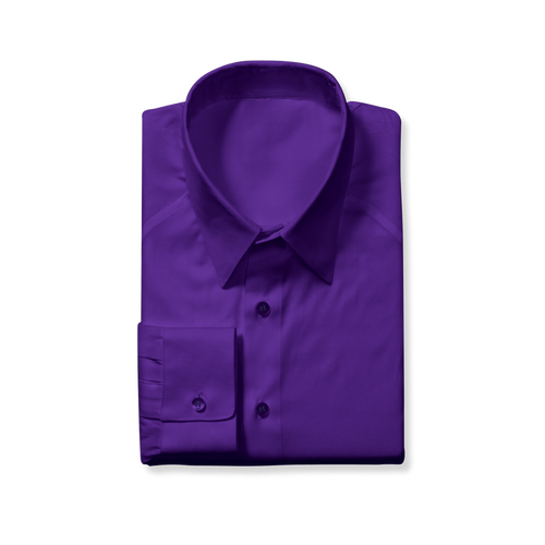 Men's purple slim fit dress shirt - KCT Menswear