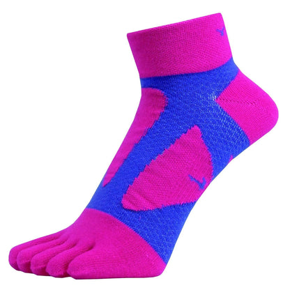 Yamatune 5 Toe Socks - Middle Length with Anti-Slip Dots