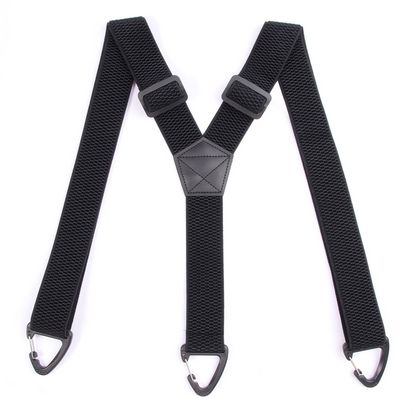 🧵 Men's X-Back Braces with Swivel Hook Clips — Heavy Duty Adjustable Elastic Suspenders for Work & Formal Wear