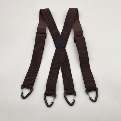 🧵 Men's X-Back Braces with Swivel Hook Clips — Heavy Duty Adjustable Elastic Suspenders for Work & Formal Wear