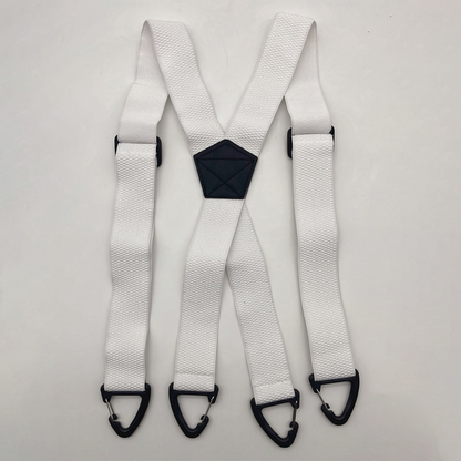 🧵 Men's X-Back Braces with Swivel Hook Clips — Heavy Duty Adjustable Elastic Suspenders for Work & Formal Wear