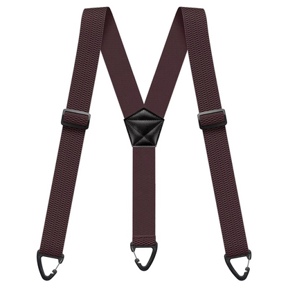 🧵 Men's X-Back Braces with Swivel Hook Clips — Heavy Duty Adjustable Elastic Suspenders for Work & Formal Wear