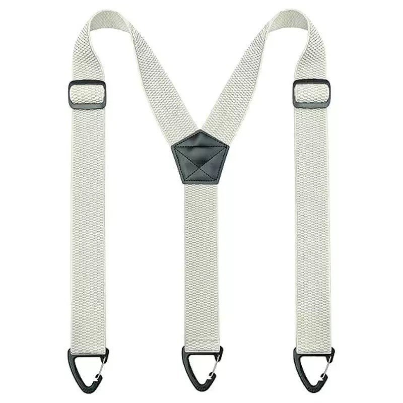 🧵 Men's X-Back Braces with Swivel Hook Clips — Heavy Duty Adjustable Elastic Suspenders for Work & Formal Wear