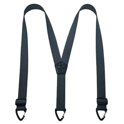 🧵 Men's X-Back Braces with Swivel Hook Clips — Heavy Duty Adjustable Elastic Suspenders for Work & Formal Wear