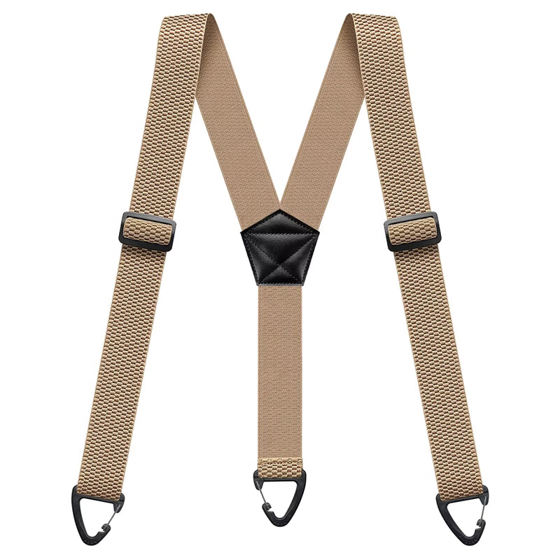 🧵 Men's X-Back Braces with Swivel Hook Clips — Heavy Duty Adjustable Elastic Suspenders for Work & Formal Wear