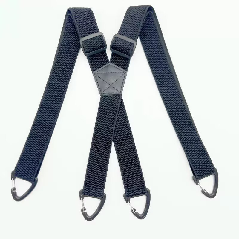 🧵 Men's X-Back Braces with Swivel Hook Clips — Heavy Duty Adjustable Elastic Suspenders for Work & Formal Wear