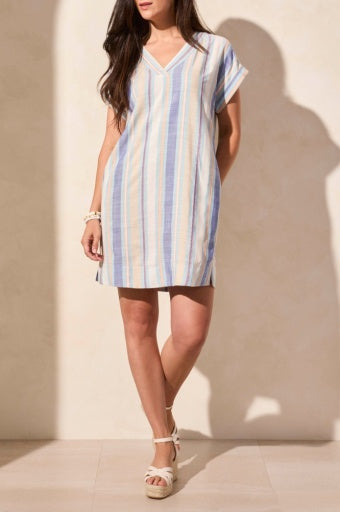 S/S Dolman Tunic Dress W/Slits