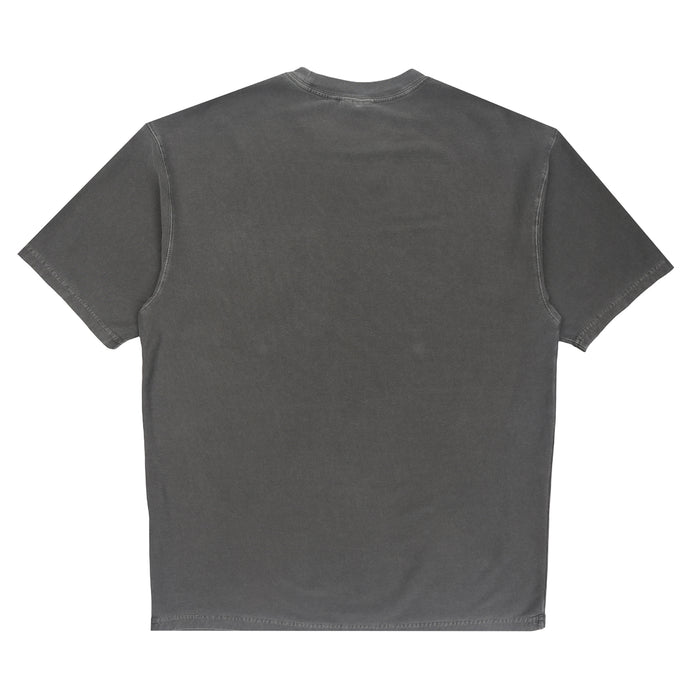 S/S Loose Pocket T-Shirt-Black garment dyed