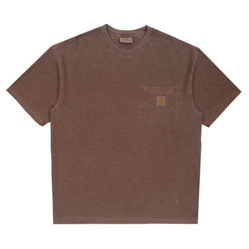 S/S Loose Pocket T-Shirt-Tobacco garment dyed