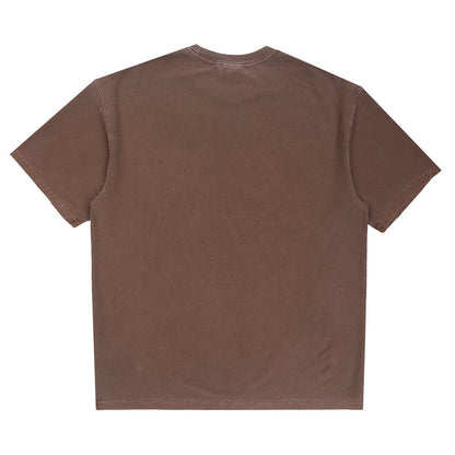 S/S Loose Pocket T-Shirt-Tobacco garment dyed