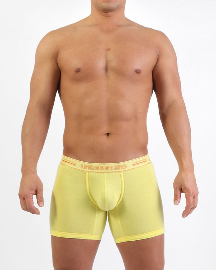STAMPED Boxer Brief (Long) - Nasturtium Yellow - | UNDERSTAND - | MAD Lifestyle