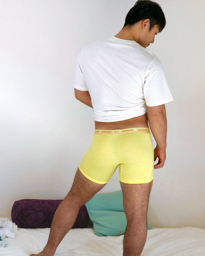 STAMPED Boxer Brief (Long) - Nasturtium Yellow - | UNDERSTAND - | MAD Lifestyle