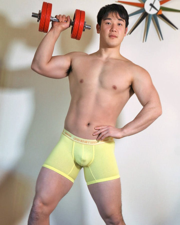 STAMPED Boxer Brief (Long) - Nasturtium Yellow - | UNDERSTAND - | MAD Lifestyle