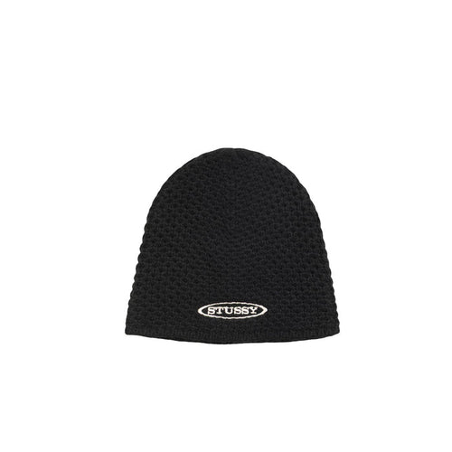 Textured Knit Skullcap - Black