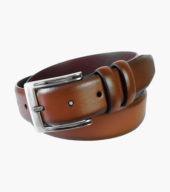 The Baron – Double Strap Dress Belt in Cognac – KCT Menswear