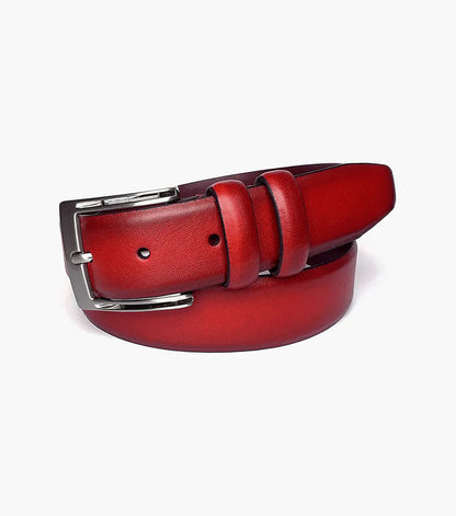 The Baron – Double Strap Dress Belt in Red – KCT Menswear