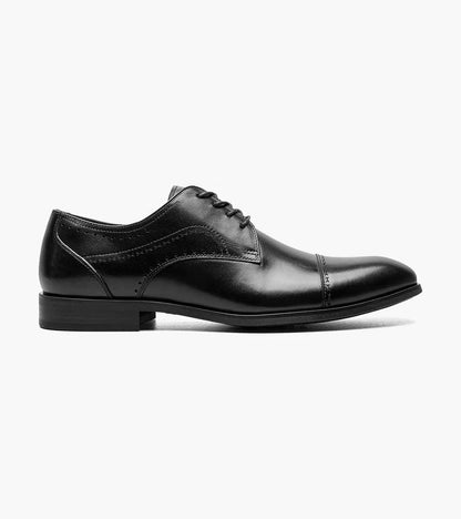 The Bryant – Black | Cap Toe Oxford – view 4 – KCT Menswear